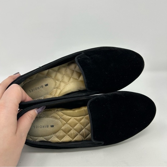 Birdies The Starling Black Velvet Comfort Smoking Slipper Flats Size 6.5 - Picture 10 of 14